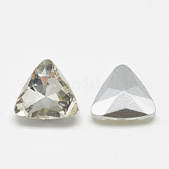 Pointed Back Glass Rhinestone Cabochons&nbsp;RGLA-T087-12mm-01