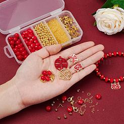 Tiger Zodiac Bracelets DIY Making Kits&nbsp;DIY-YW0004-26