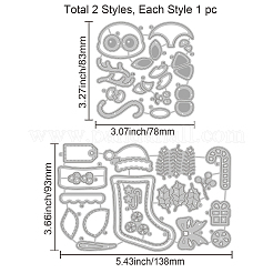 Carbon Steel Cutting Dies Stencils&nbsp;DIY-WH0309-504
