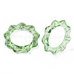 Transparent Acrylic Finger Rings&nbsp;LS-RJEW-T010-04D