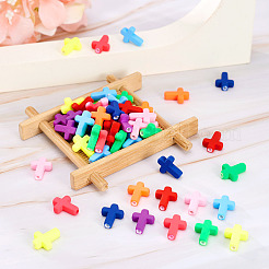 100PCS Spray Painted Acrylic Beads&nbsp;ACRP-TA0001-02
