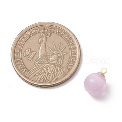 Dyed Natural Selenite Round Charms&nbsp;PALLOY-JF04843