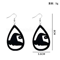 Iron & Faux Suede Dangle Earrings for Women&nbsp;WG84FD9-01