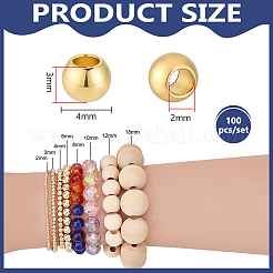 100Pcs 304 Stainless Steel Beads&nbsp;STAS-PH0007-60
