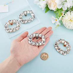 4Pcs 2 Colors Zinc Alloy Crystal Rhinestone Shoe Decoration&nbsp;FIND-GO0002-30