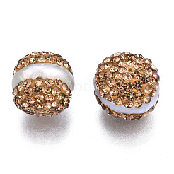 Polymer Clay Rhinestone Beads&nbsp;RB-S056-21-01