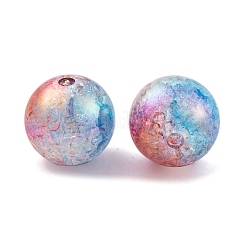 UV Plating Rainbow Iridescent Two Tone Acrylic Beads&nbsp;PACR-C009-04M