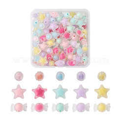 120Pcs 3 Style Transparent Acrylic Beads&nbsp;TACR-BT0001-03