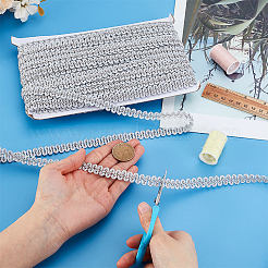 Polyester Braided Lace Trim&nbsp;OCOR-WH0082-560A