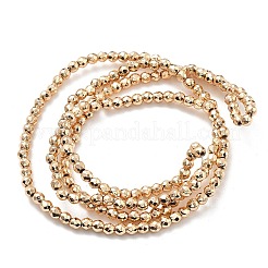 Synthetic Non-magnetic Hematite Beads Strands&nbsp;G-M095-K01-01KCG