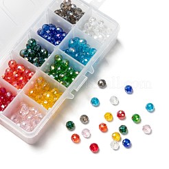 10 Colors Electroplate Glass Beads&nbsp;EGLA-JP0002-01B-8mm