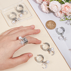 304 Stainless Steel Open Cuff Rings&nbsp;RJEW-UN00021