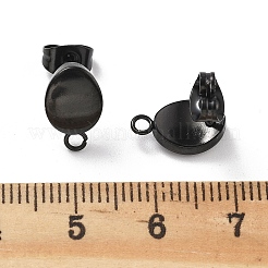 Ion Plating(IP) 304 Stainless Steel Stud Earring Findings&nbsp;STAS-I071-18B