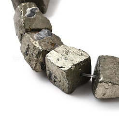 Natural Pyrite Beads Strands&nbsp;G-P322-20