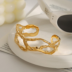 Hollow Out 304 Stainless Steel Cuff Bangles for Women&nbsp;FS-WG2A1E7-01