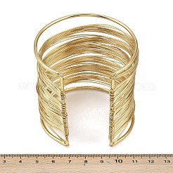 Spring 304 Stainless Steel Open Bangles for Women&nbsp;LS-BJEW-K288-02A-G