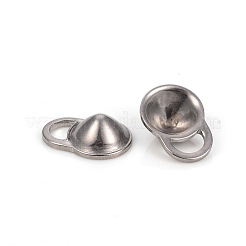 Tarnish Resistant 304 Stainless Steel Pendant Rhinestone Settings&nbsp;STAS-L244-05P