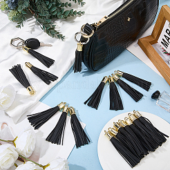 18Pcs PU Imitation Leather Tassel Pendants&nbsp;FIND-CL0001-71A