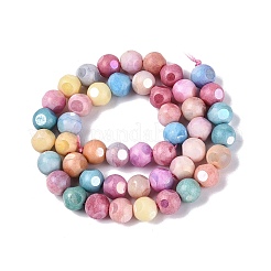 Ombre Effect Dyed Electroplate Opaque Glass Beads Strands&nbsp;EGLA-Q130-01A