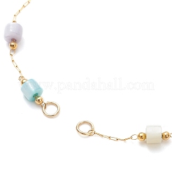 Dyed Disc Natural Shell & 304 Stainless Steel Link Chain Bracelet Making&nbsp;AJEW-JB01386