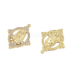 Alloy Rhinestone Pendants&nbsp;PALLOY-P312-04G