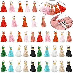 20Pcs 5 Colors Polycotton Tassel Pendant Decorations&nbsp;FIND-YW0007-48A