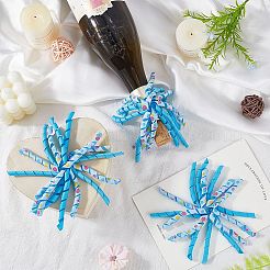 8Pcs Cloth Curly Ribbon Bows&nbsp;AJEW-SP0001-48C