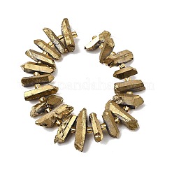 Electroplated Natural Quartz Crystal Beads Strands&nbsp;G-F800-B