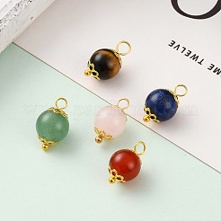 Natural Lapis Lazuli & Red Agate & Green Aventurine & Rose Quartz & Tiger Eye Pendants&nbsp;PALLOY-JF00580
