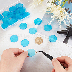 30Pcs Colored Glass Mosaic Tiles&nbsp;DIY-OC0009-40F