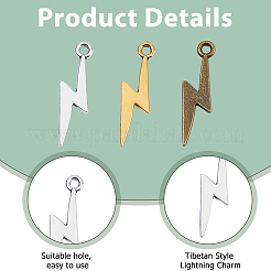 120Pcs 3 Colors Tibetan Style Alloy Pendants&nbsp;FIND-HS0002-38
