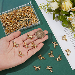 100Pcs Tibetan Style Alloy Horse Links Connector Charms&nbsp;FIND-PH0059-97AG