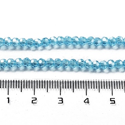 Electroplate Transparent Glass Beads Strands&nbsp;LS-EGLA-A035-T3mm-A08