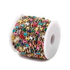 Handmade Enamel Coffee Bean Link Chains&nbsp;CHS-P016-50G