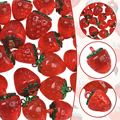 24Pcs 4 Styles Resin & Acrylic Pendants&nbsp;RESI-SC0036-56