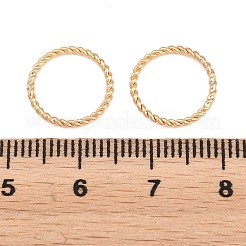 Brass Soldered Closed Jump Rings&nbsp;KK-K253-15E-03G