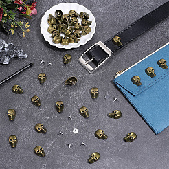 50Pcs Skull Alloy Rivets&nbsp;FIND-PH0062-01A
