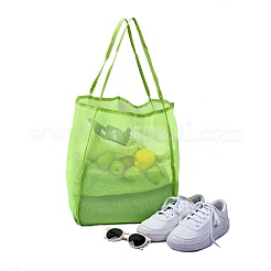 2Pcs 2 Colors Polyester Mesh Beach Bag&nbsp;ABAG-SZ0001-18B