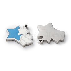 304 Stainless Steel Enamel Charms&nbsp;STAS-M102-20P-01