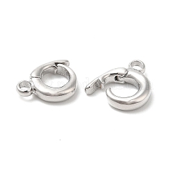 Brass Twister Clasps&nbsp;KK-K333-32P