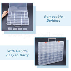 48 Grids Transparent Polypropylene(PP) Storage Box Organizer&nbsp;CON-WH0089-60A