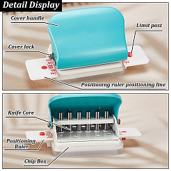 Mini Plastic 6-Hole Punch&nbsp;AJEW-WH0083-64B