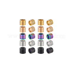 20Pcs 5 Colors 304 Stainless Steel Beads&nbsp;STAS-GA0001-68