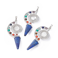 7 Chakra Natural Lapis Lazuli Big Pendants&nbsp;G-F733-02D