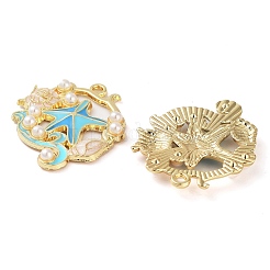 Rack Plating Alloy Enamel Pendants&nbsp;FIND-Q099-08C-03