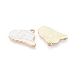 Rack Plating Alloy Enamel Pendants&nbsp;ENAM-T024-03M-G
