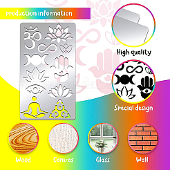 Chakra Stainless Steel Cutting Dies Stencils&nbsp;DIY-WH0242-238