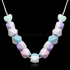 Bohemia Style Silicone Pendant Necklaces&nbsp;NJEW-BB34116