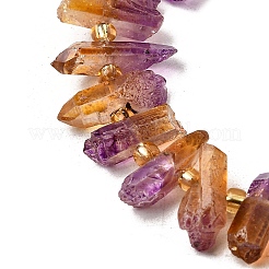 Electroplated Natural Quartz Crystal Beads Strands&nbsp;G-F800-D17
