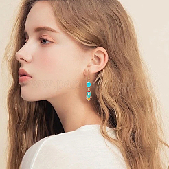 50Pcs Light Gold Plated Alloy Enamel Pendants&nbsp;ENAM-SC0007-83